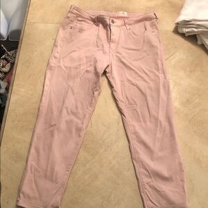 AG Adriano Goldschmied Pink Skinny Jeans Prima Crop sz 32